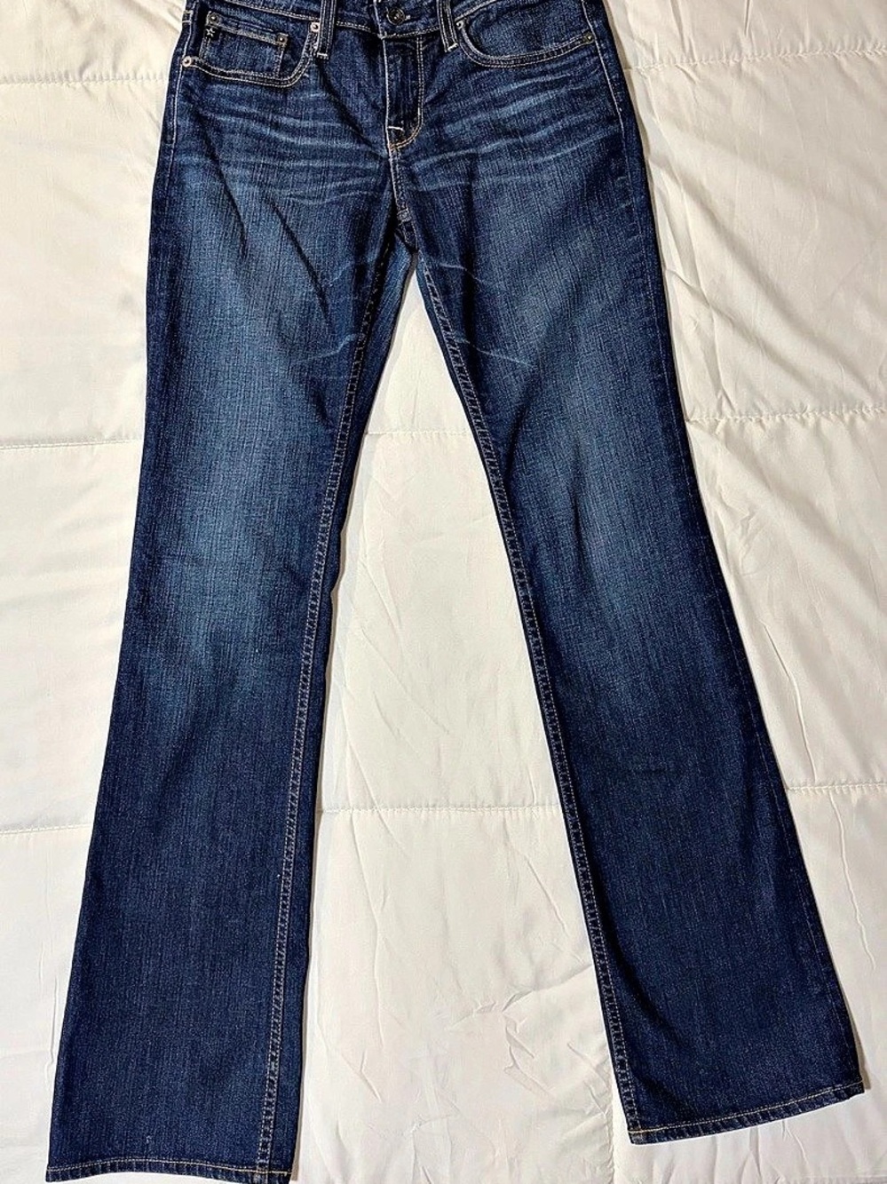 Big Star Hazel Mid Rise Boot Cut Jeans Waist 28L Blue